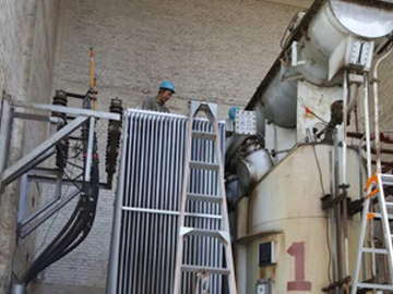 南京扬子比欧西公司110kv变压器现场大修