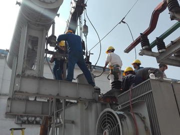 江西铜业220KV2#主变大修检查